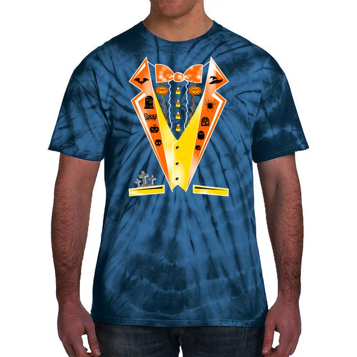 Halloween Party Tuxedo Tux Tie-Dye T-Shirt