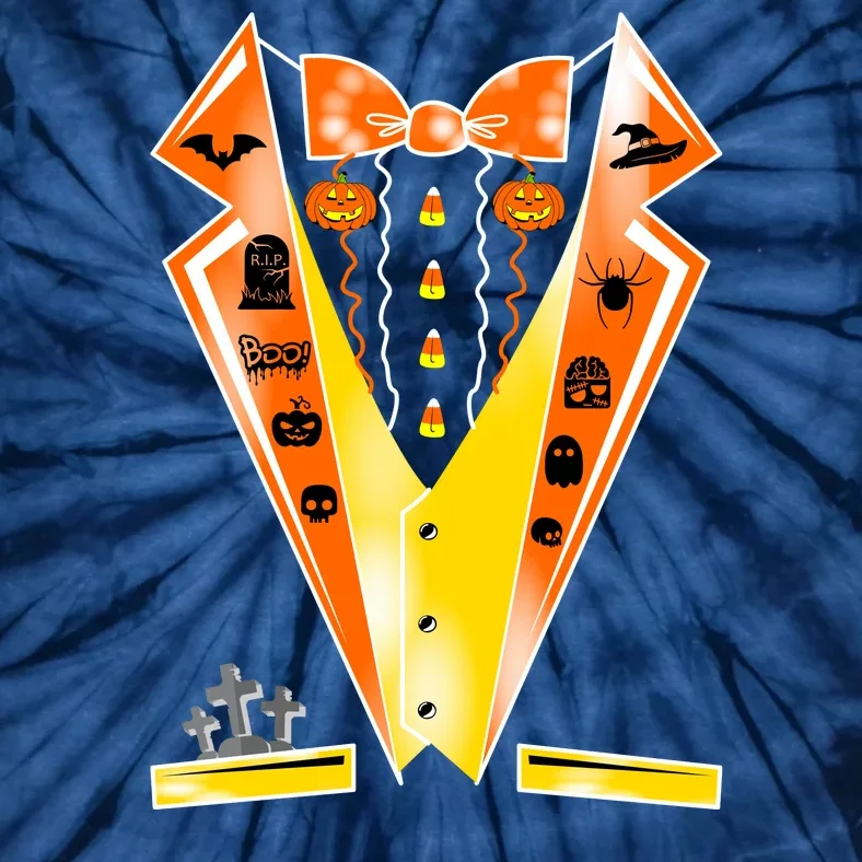 Halloween Party Tuxedo Tux Tie-Dye T-Shirt