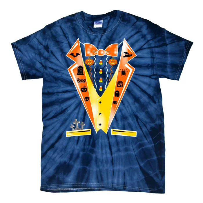 Halloween Party Tuxedo Tux Tie-Dye T-Shirt