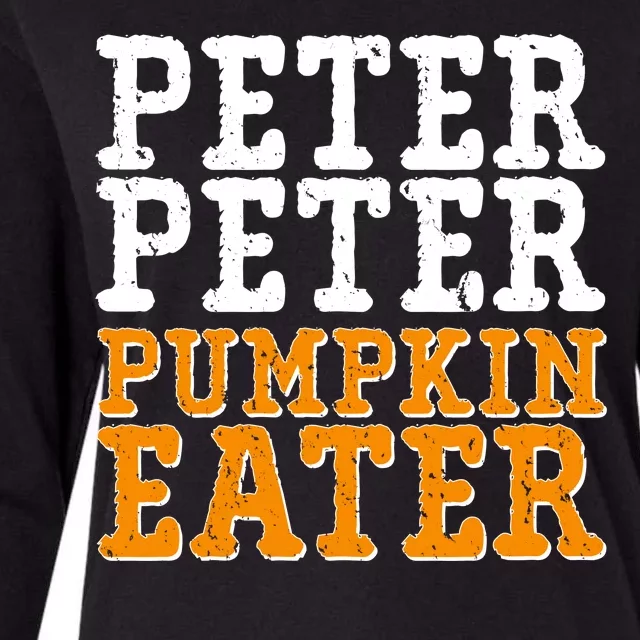 Halloween Peter Peter Pumpkin Eater Womens Cotton Relaxed Long Sleeve T-Shirt