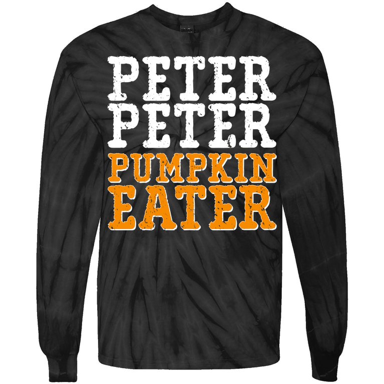 Halloween Peter Peter Pumpkin Eater Tie-Dye Long Sleeve Shirt