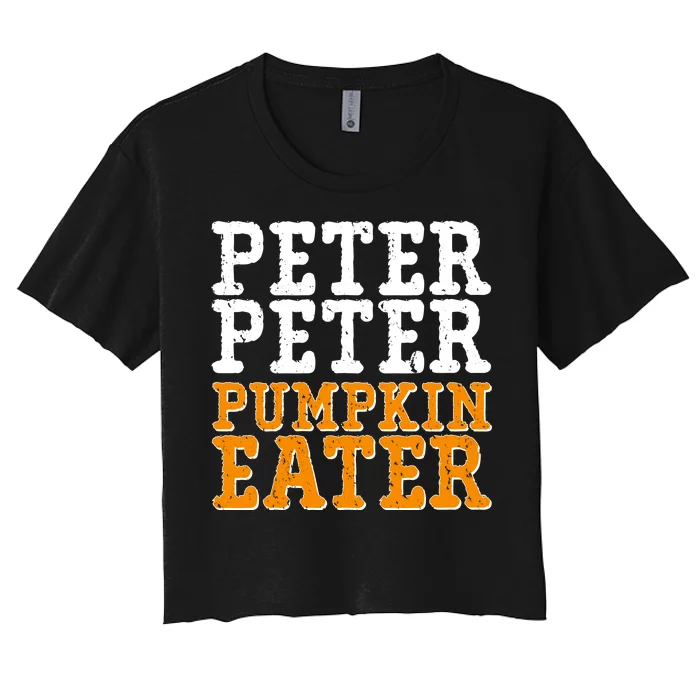 Halloween Peter Peter Pumpkin Eater Women's Crop Top Tee