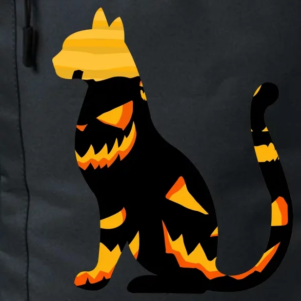 Halloween Pumpkin Cat Daily Commute Backpack