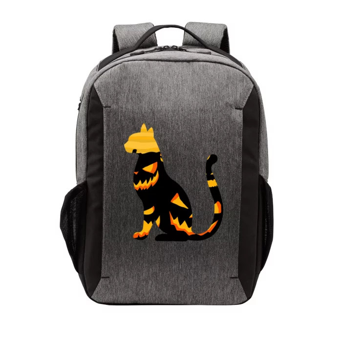 Halloween Pumpkin Cat Vector Backpack