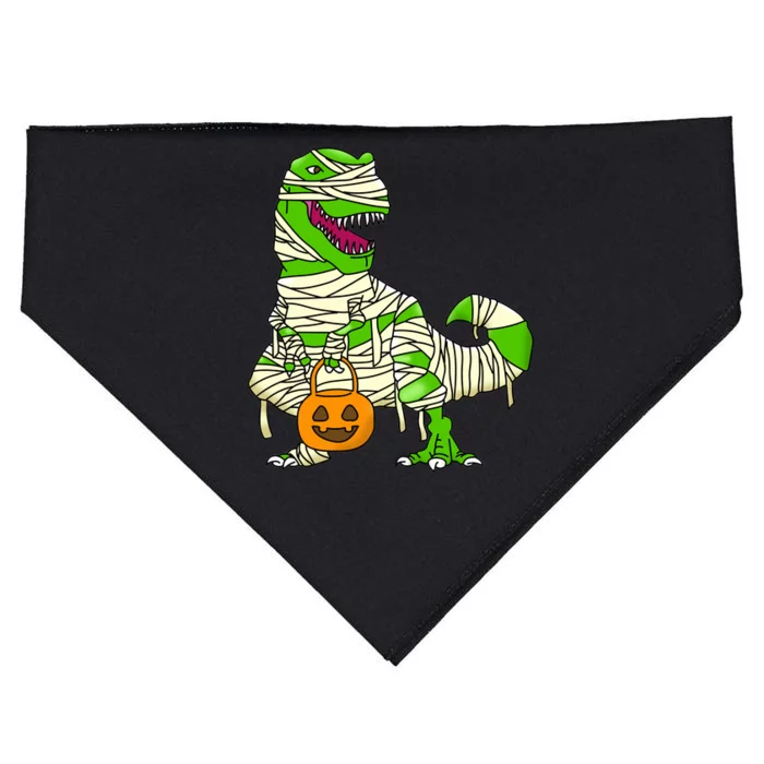 Halloween Pumpkin Dinosaur USA-Made Doggie Bandana