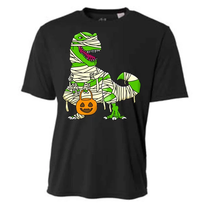 Halloween Pumpkin Dinosaur Cooling Performance Crew T-Shirt