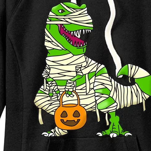 Halloween Pumpkin Dinosaur Women's Fleece Hoodie