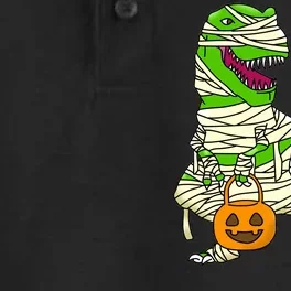 Halloween Pumpkin Dinosaur Dry Zone Grid Performance Polo