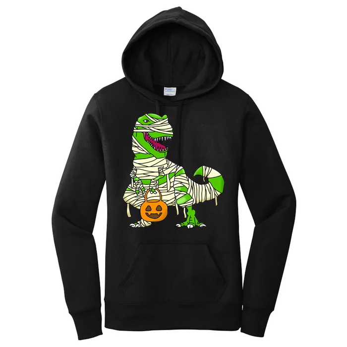 Halloween Pumpkin Dinosaur Women's Pullover Hoodie