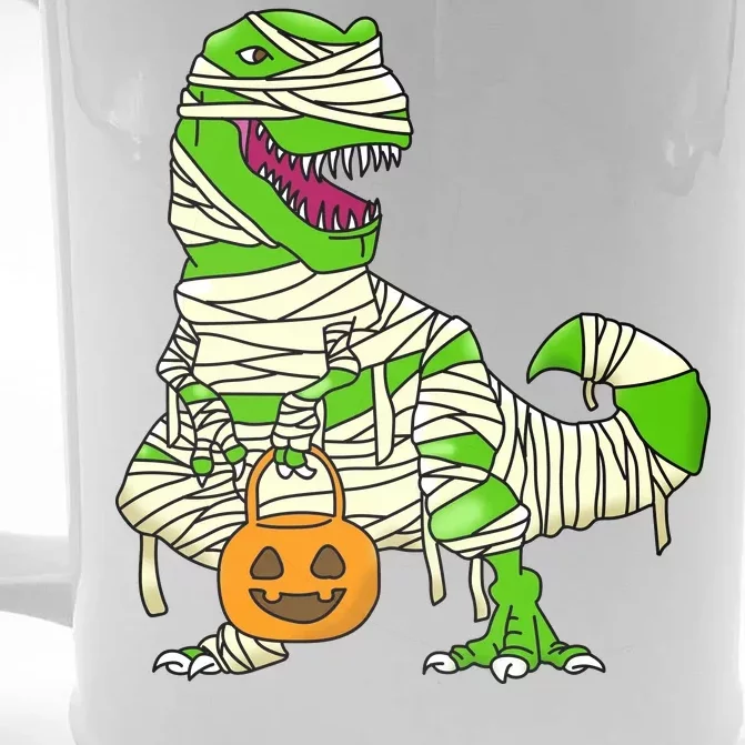 Halloween Pumpkin Dinosaur Front & Back Beer Stein