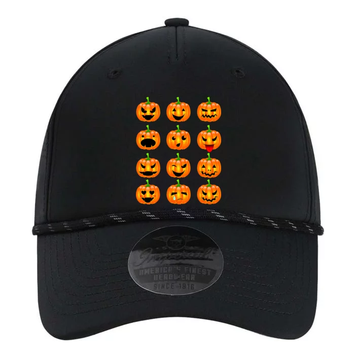 Halloween Pumpkin Emojis Smiley Face Performance The Dyno Cap