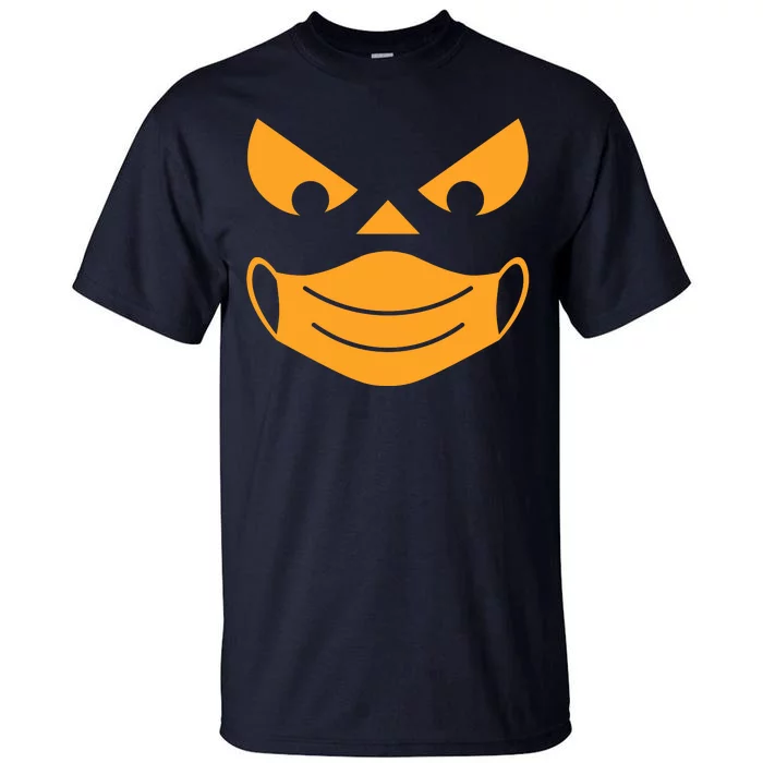 Halloween Pumpkin Face Mask Social Distancing Tall T-Shirt