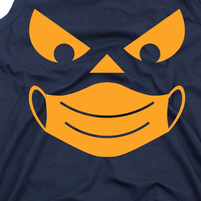 Halloween Pumpkin Face Mask Social Distancing Tank Top