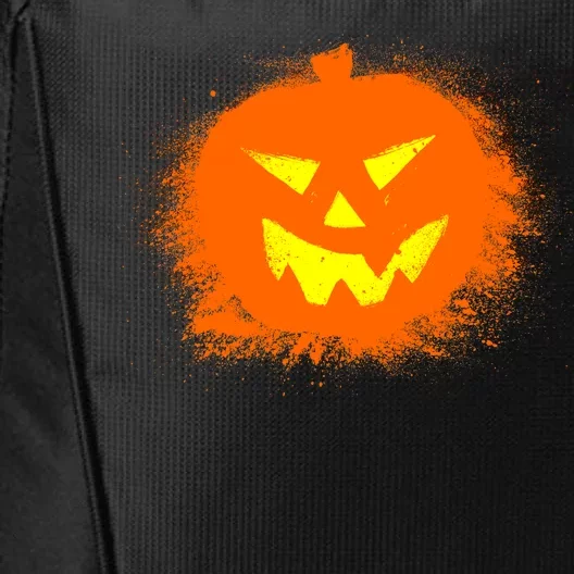 Halloween Pumpkin Jack O Lantern Splatter City Backpack