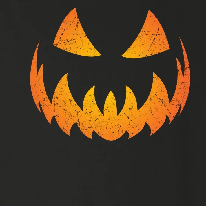 Halloween Pumpkin Jack O'Lantern Face Toddler Long Sleeve Shirt