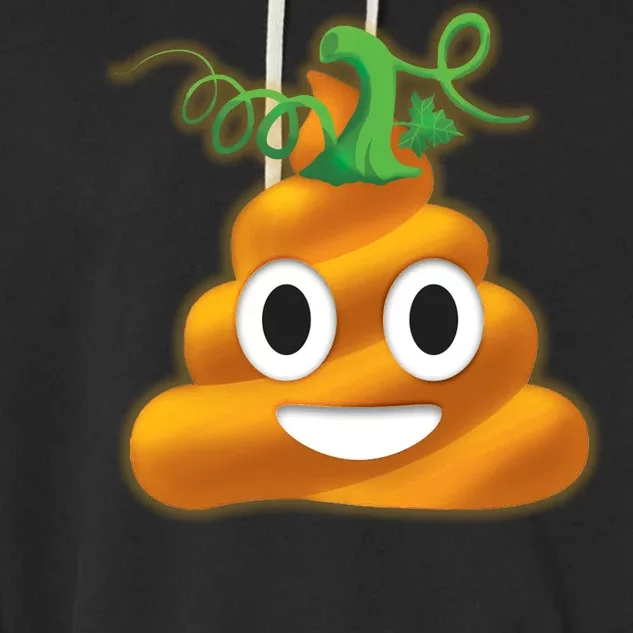 Halloween Pumpkin Poop Emoji Garment-Dyed Fleece Hoodie