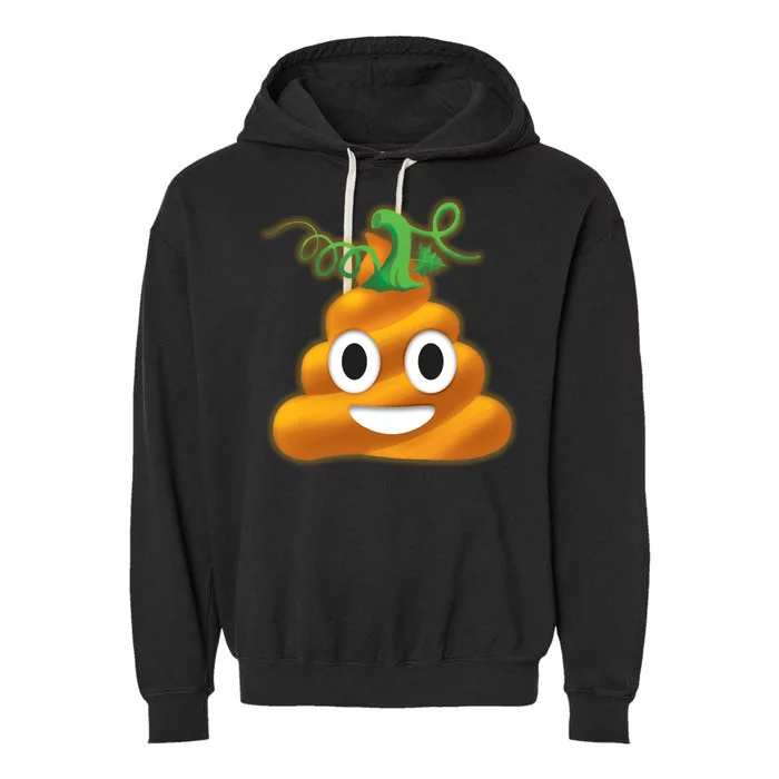 Halloween Pumpkin Poop Emoji Garment-Dyed Fleece Hoodie