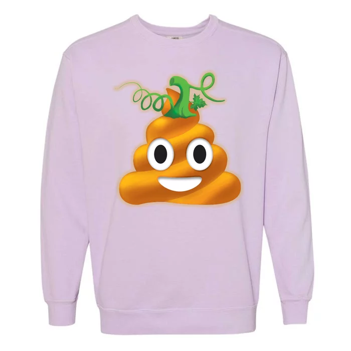 Halloween Pumpkin Poop Emoji Garment-Dyed Sweatshirt