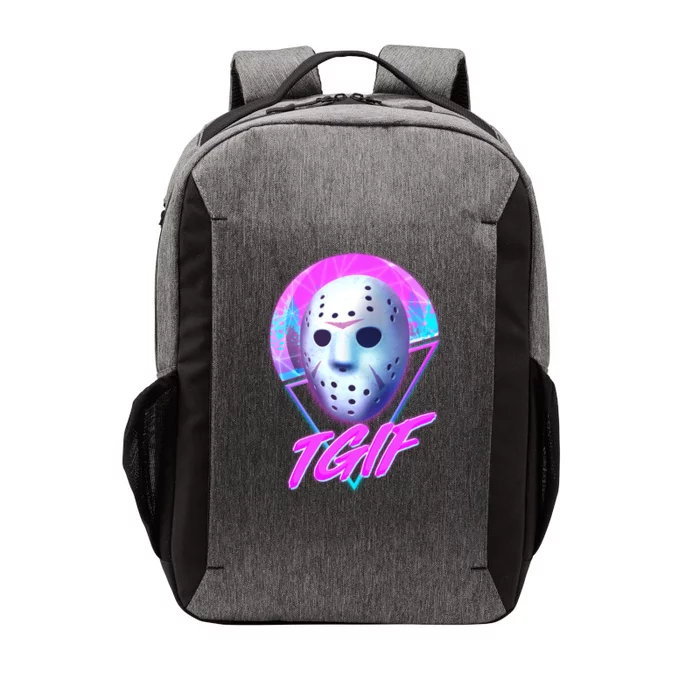 Halloween Retro 80's TGIF Jason Mask Vector Backpack