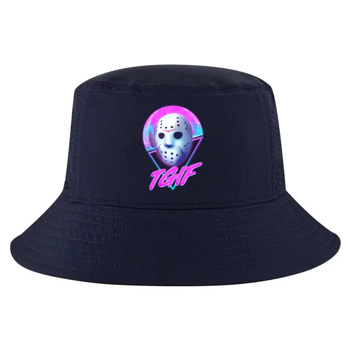 Halloween Retro 80's TGIF Jason Mask Cool Comfort Performance Bucket Hat