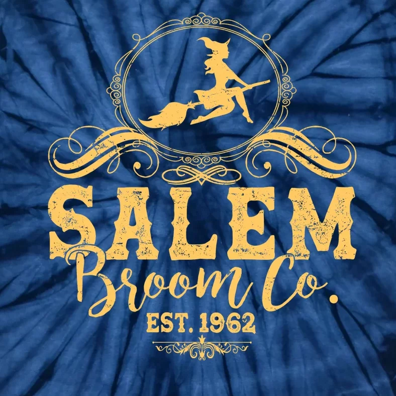 Halloween Salem Broom Co Est 1962 Tie-Dye T-Shirt