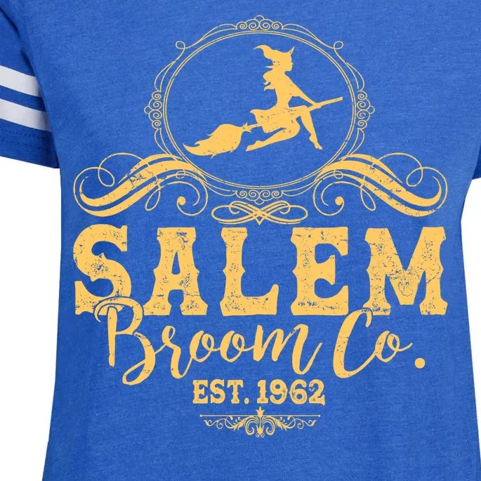 Halloween Salem Broom Co Est 1962 Enza Ladies Jersey Football T-Shirt