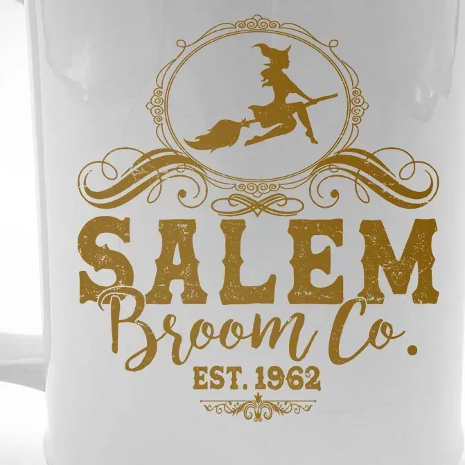 Halloween Salem Broom Co Est 1962 Front & Back Beer Stein