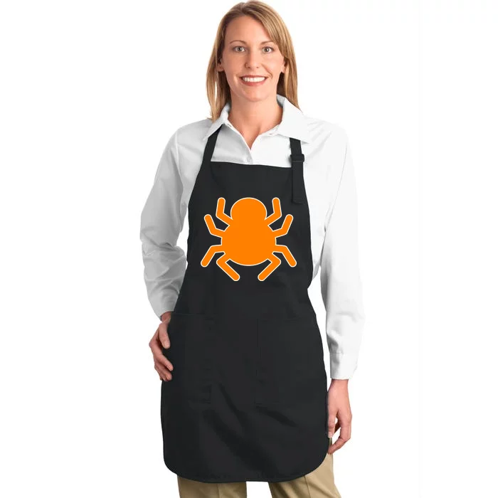 Halloween Spider Full-Length Apron With Pocket