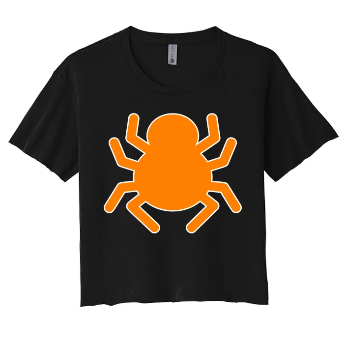 Halloween Spider Women's Crop Top Tee