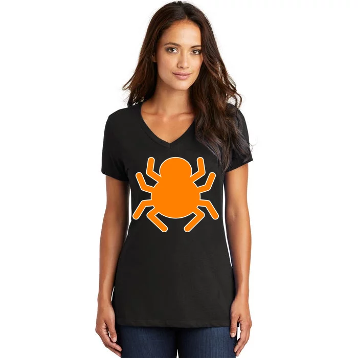 Halloween Spider Women's V-Neck T-Shirt