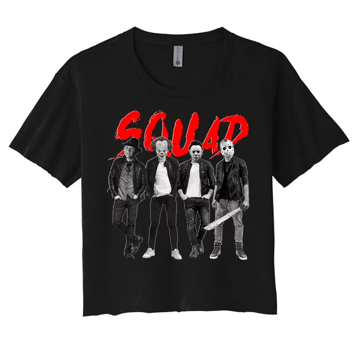 Halloween SQUAD Women's Crop Top Tee