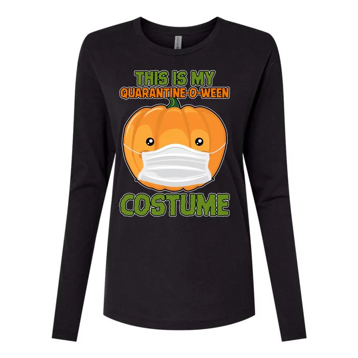 Halloween This is My Quarantine-O-Ween Costume Pumpkin Womens Cotton Relaxed Long Sleeve T-Shirt