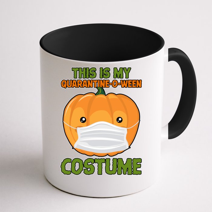 Halloween This is My Quarantine-O-Ween Costume Pumpkin Front & Back Coffee Mug