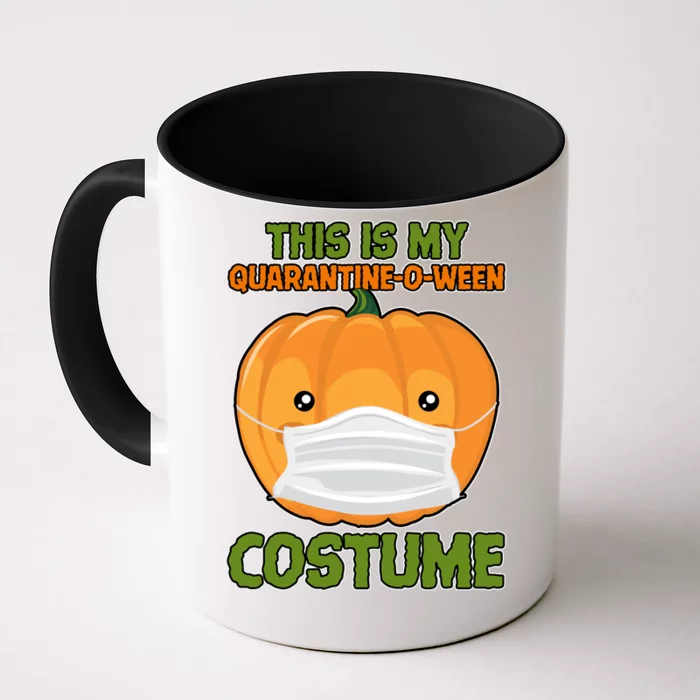 Halloween This is My Quarantine-O-Ween Costume Pumpkin Front & Back Coffee Mug