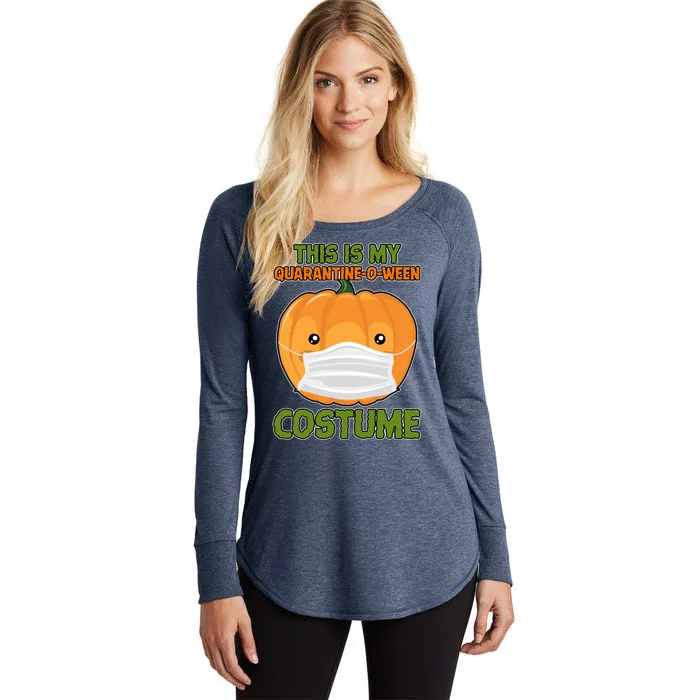 Halloween This is My Quarantine-O-Ween Costume Pumpkin Women's Perfect Tri Tunic Long Sleeve Shirt