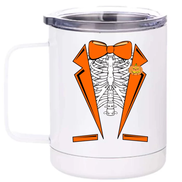 Halloween Tuxedo Tux costume Front & Back 12oz Stainless Steel Tumbler Cup