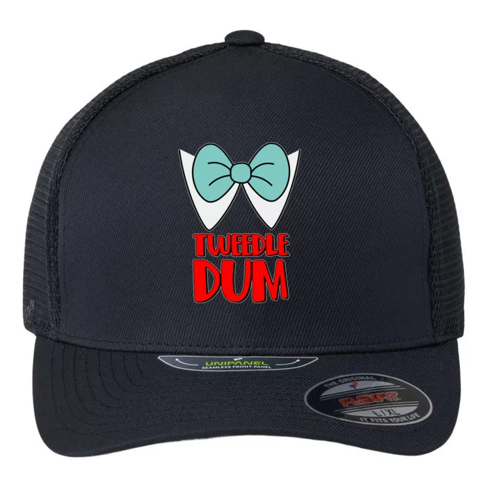 Halloween Tweedle Dum Costume Flexfit Unipanel Trucker Cap