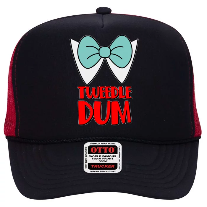 Halloween Tweedle Dum Costume High Crown Mesh Trucker Hat