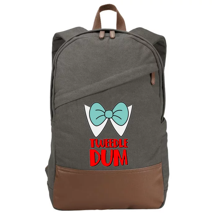 Halloween Tweedle Dum Costume Cotton Canvas Backpack