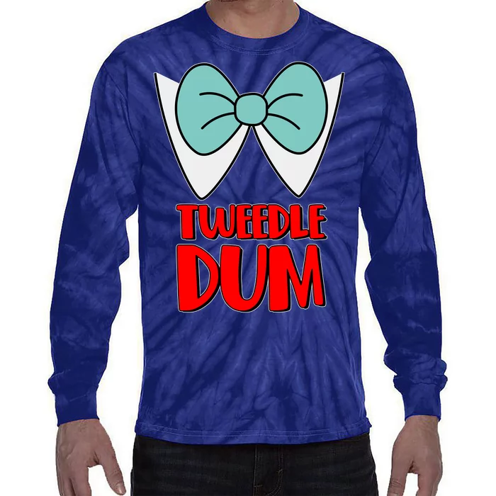 Halloween Tweedle Dum Costume Tie-Dye Long Sleeve Shirt