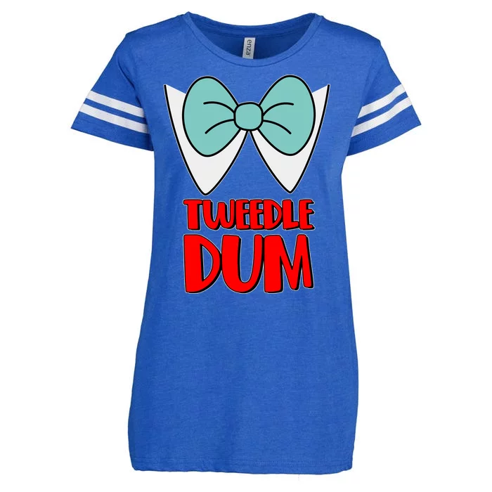 Halloween Tweedle Dum Costume Enza Ladies Jersey Football T-Shirt