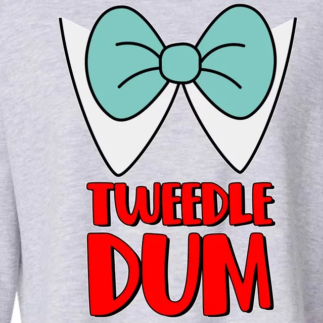 Halloween Tweedle Dum Costume Cropped Pullover Crew