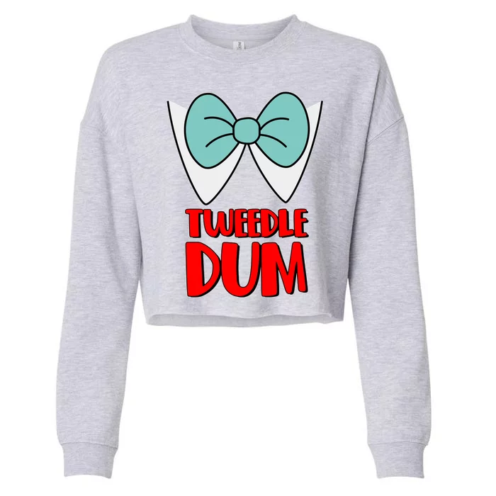 Halloween Tweedle Dum Costume Cropped Pullover Crew