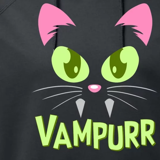 Halloween Vampurr Funny Cat Performance Fleece Hoodie