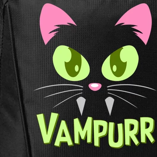 Halloween Vampurr Funny Cat City Backpack