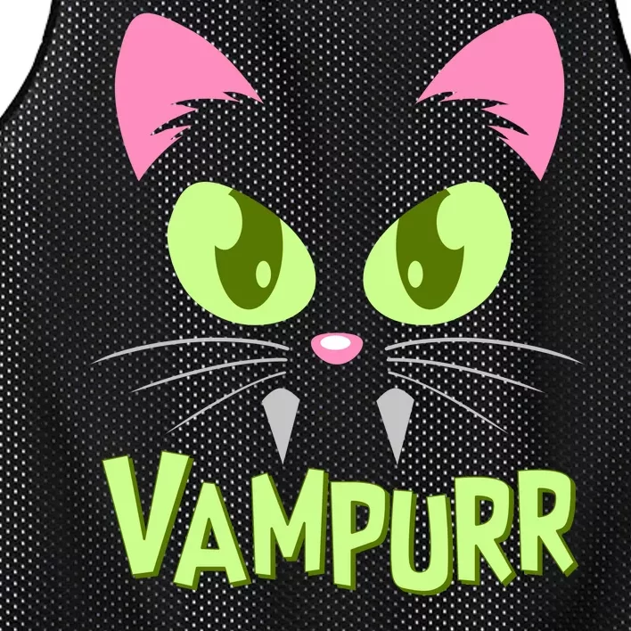 Halloween Vampurr Funny Cat Mesh Reversible Basketball Jersey Tank