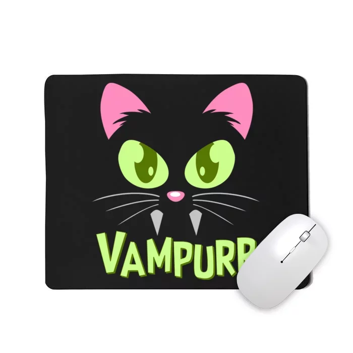 Halloween Vampurr Funny Cat Mousepad