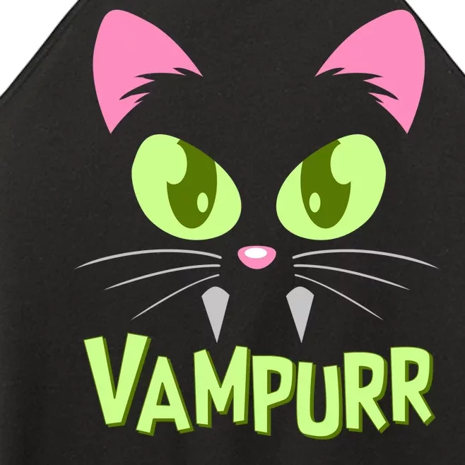 Halloween Vampurr Funny Cat Women’s Perfect Tri Rocker Tank