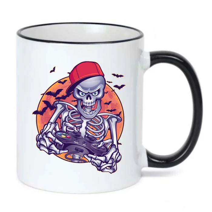 Halloween Video Gamer Skeleton Black Color Changing Mug