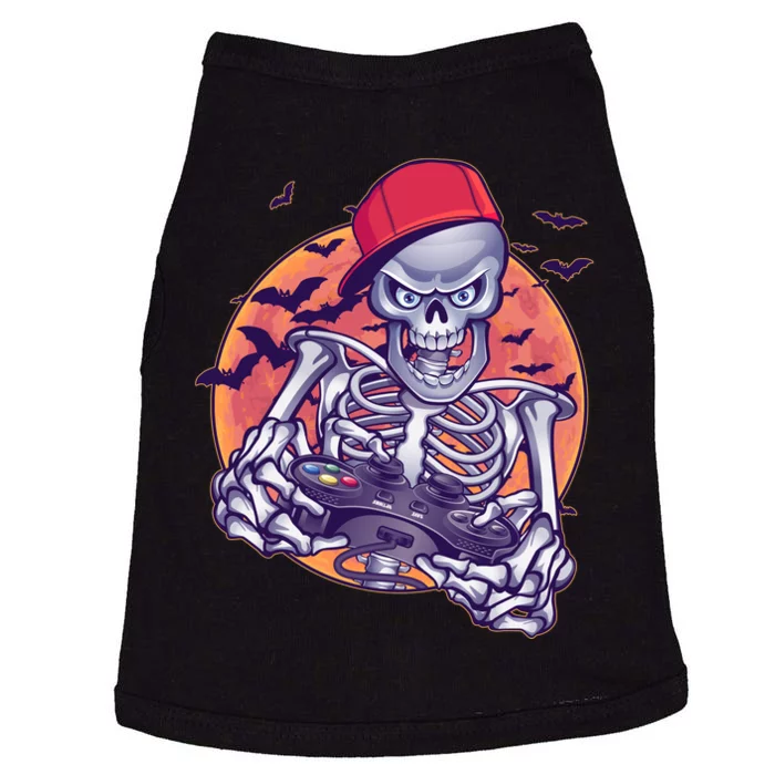 Halloween Video Gamer Skeleton Doggie Tank